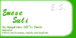 emese suli business card